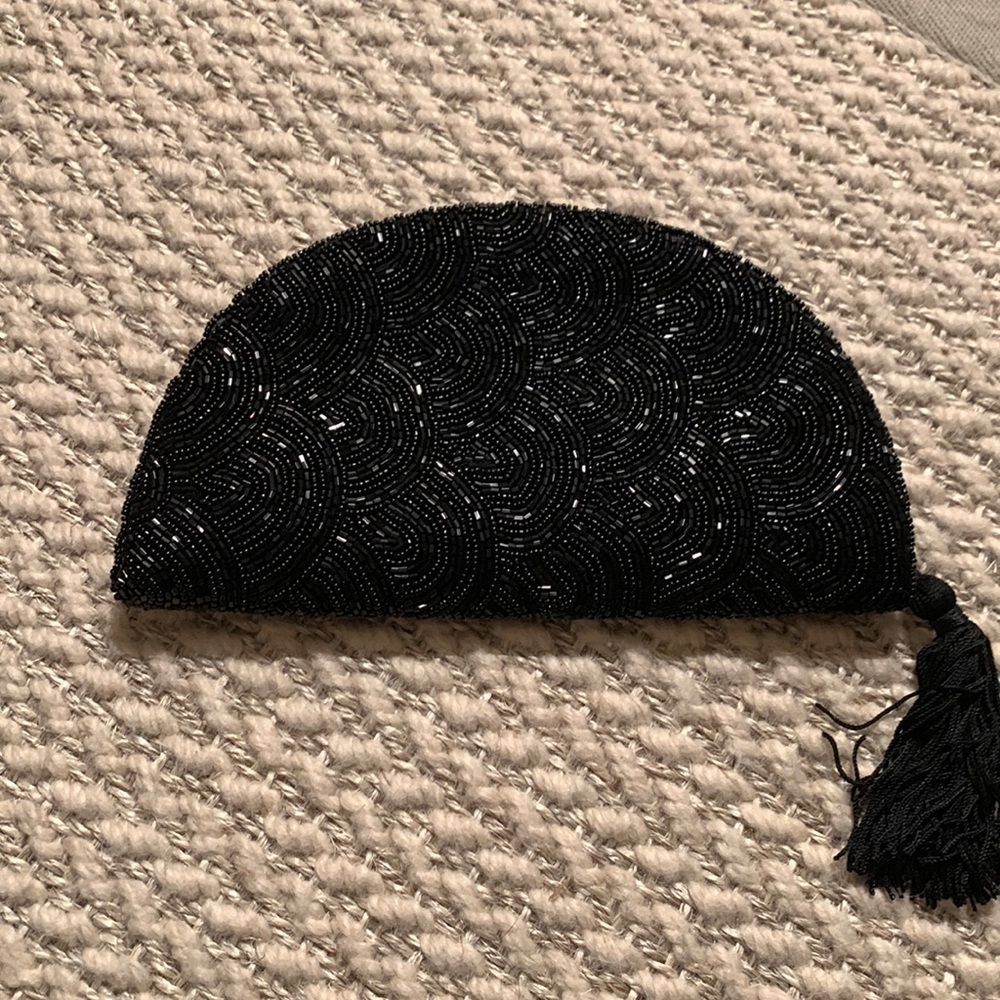 *NWT* Anthropologie Half-moon Sequin Clutch